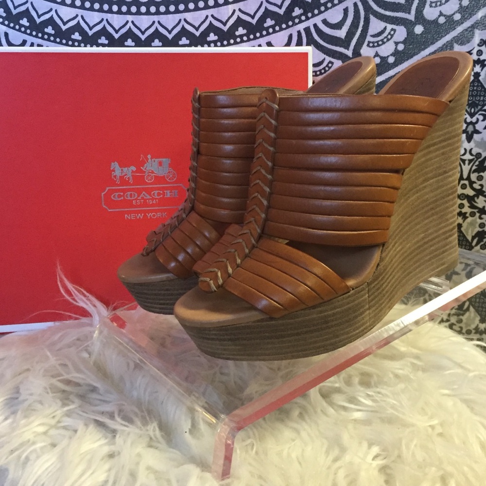 Coach Bristol Wedge in ginger Leather